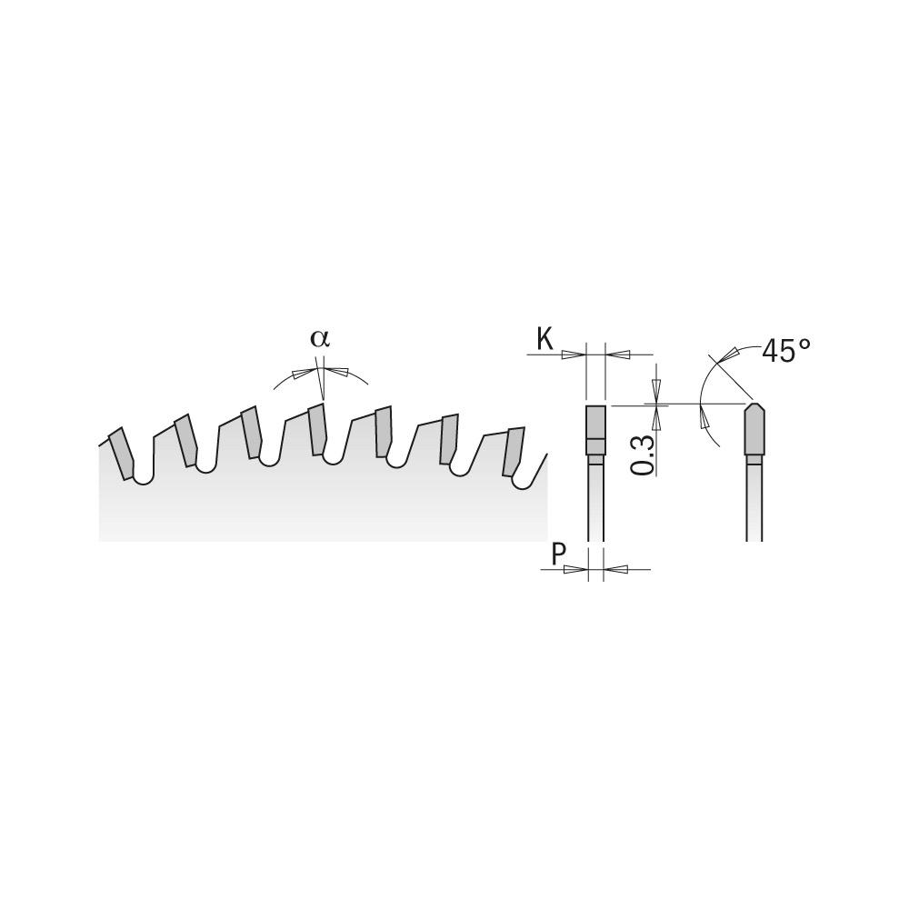 Buy CMT Aluminium Non-Metal/Laminate Saw Blade - 300x3.2x32 Online | Power Tools | Qetaat.com